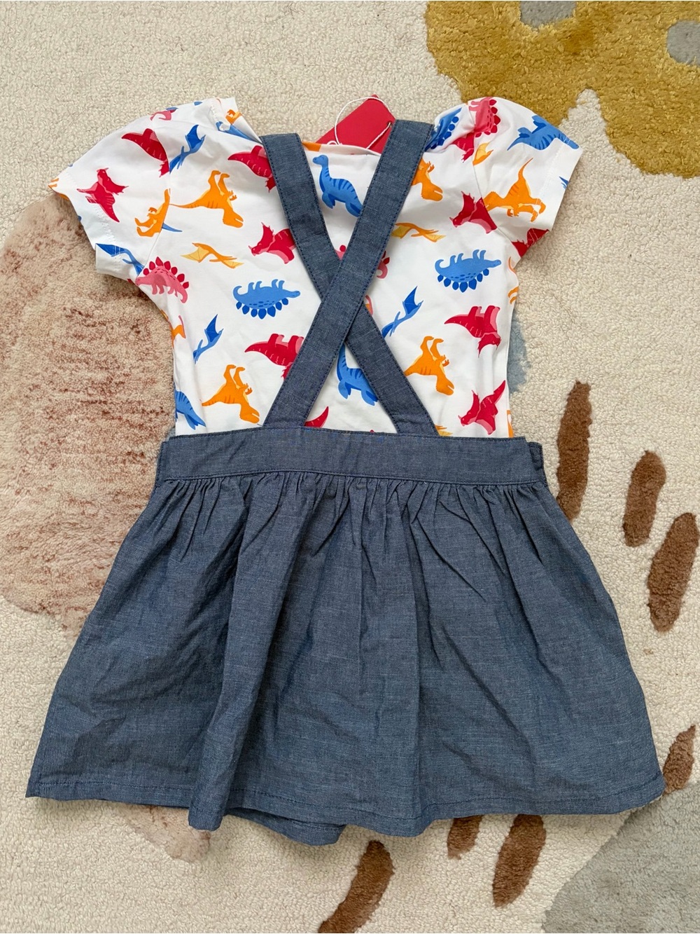 NWT Girls Dinosaur Dress 2 Piece - 3T - Picture 3 of 3